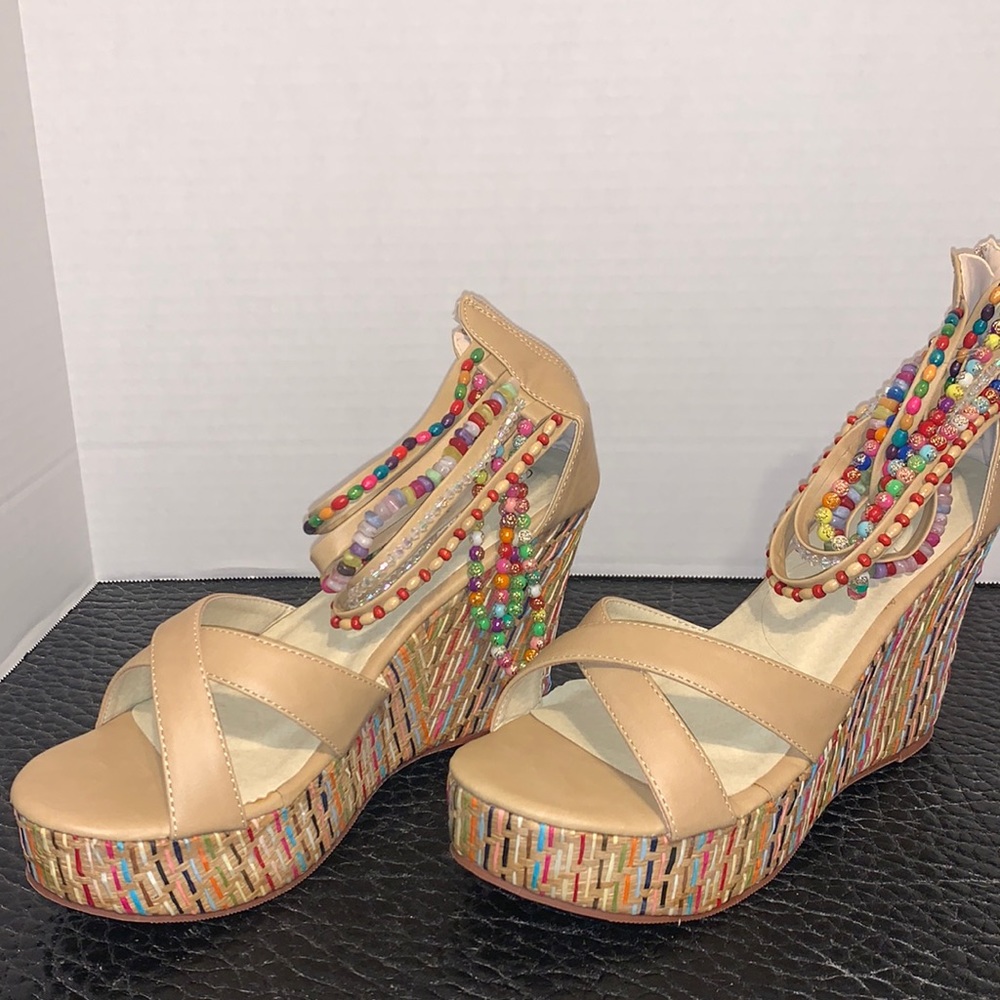 Cute woman’s high heels